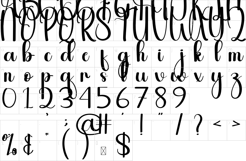 character map