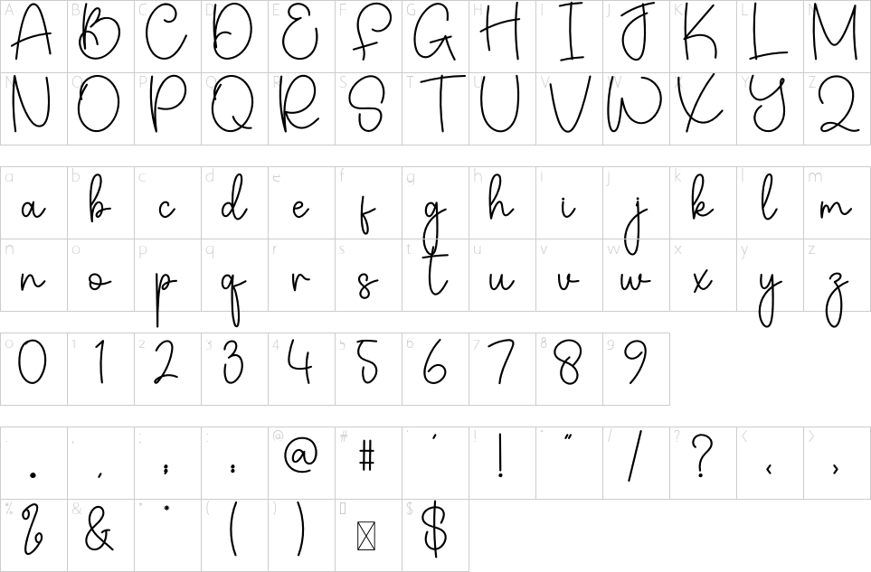 character map