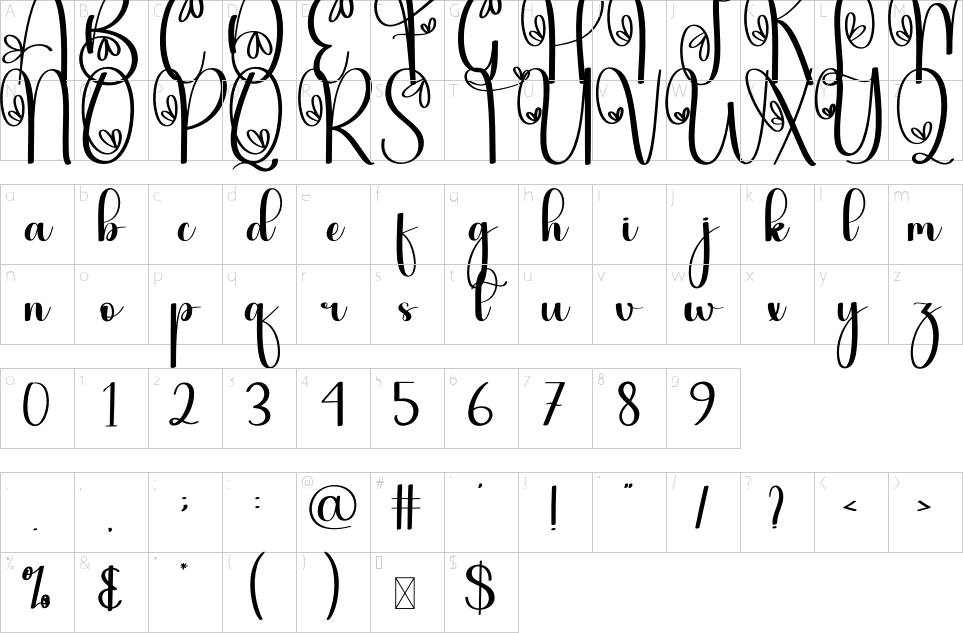 character map