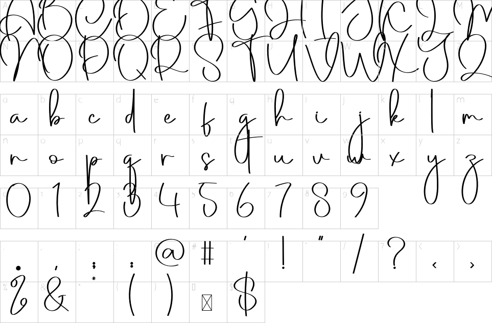 character map