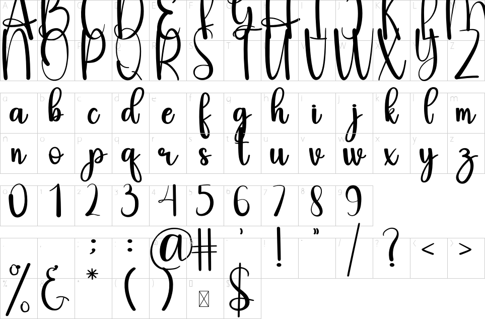 character map