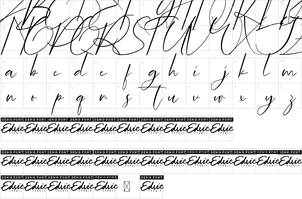 table des caractères