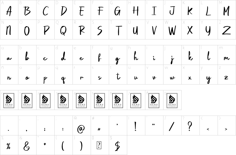 character map