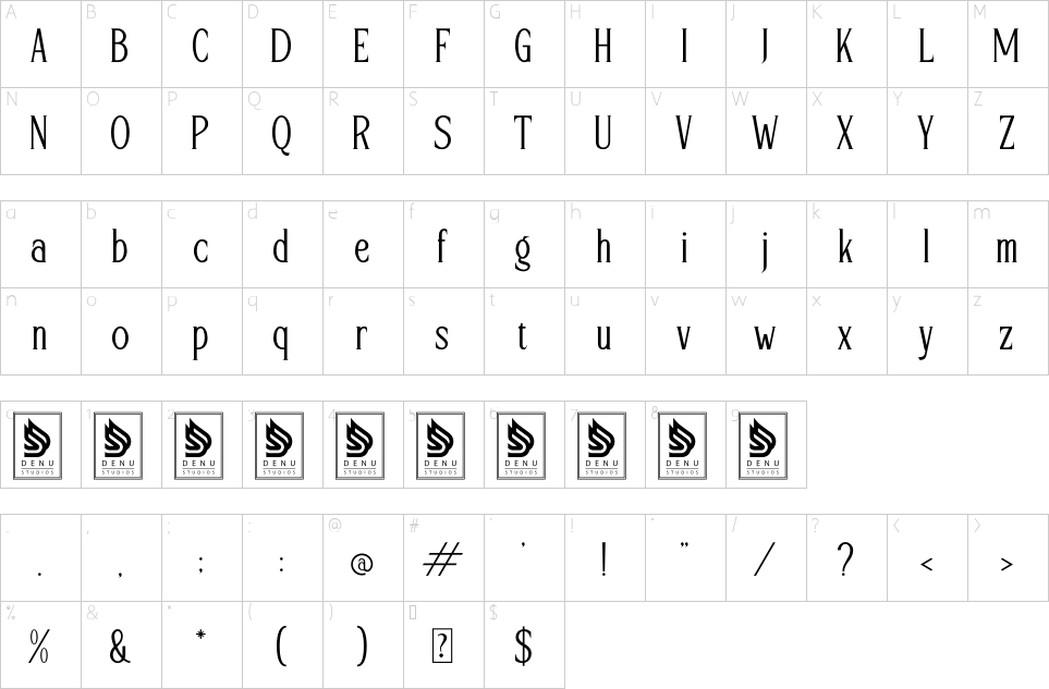 character map