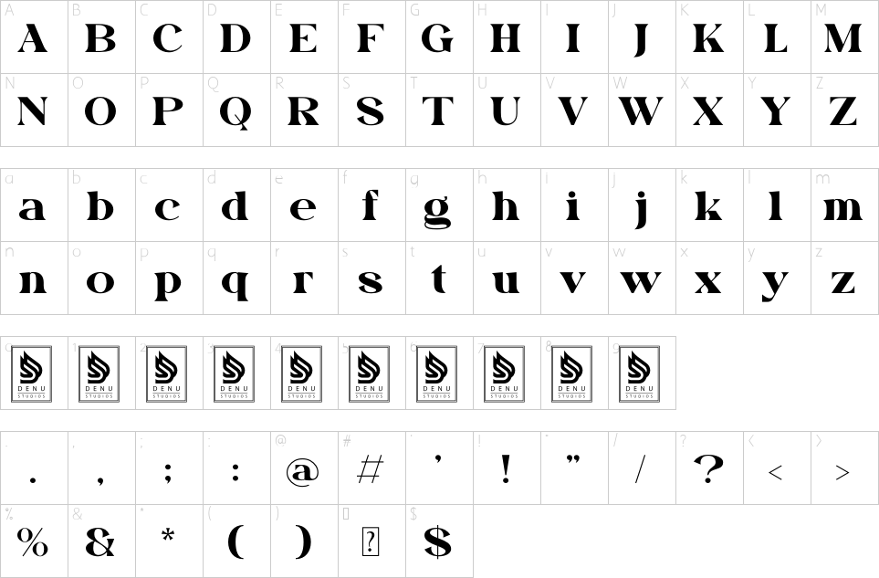 character map