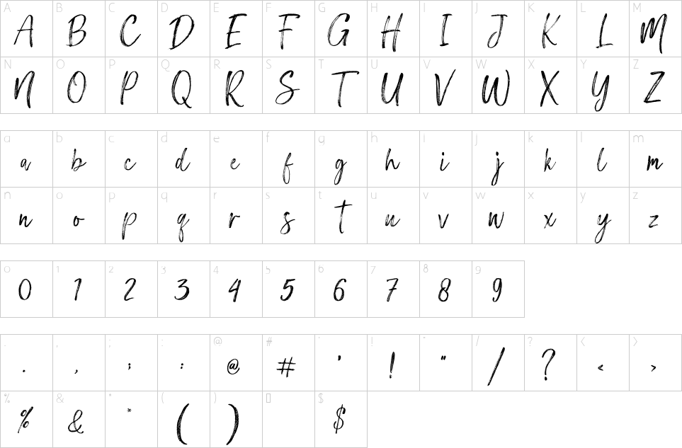 character map