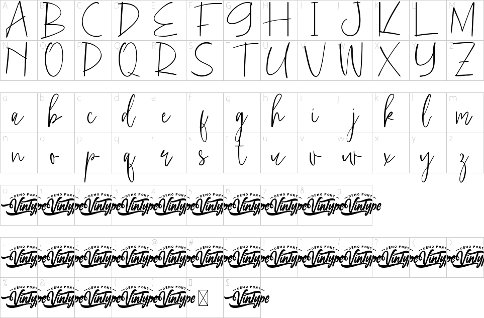 character map