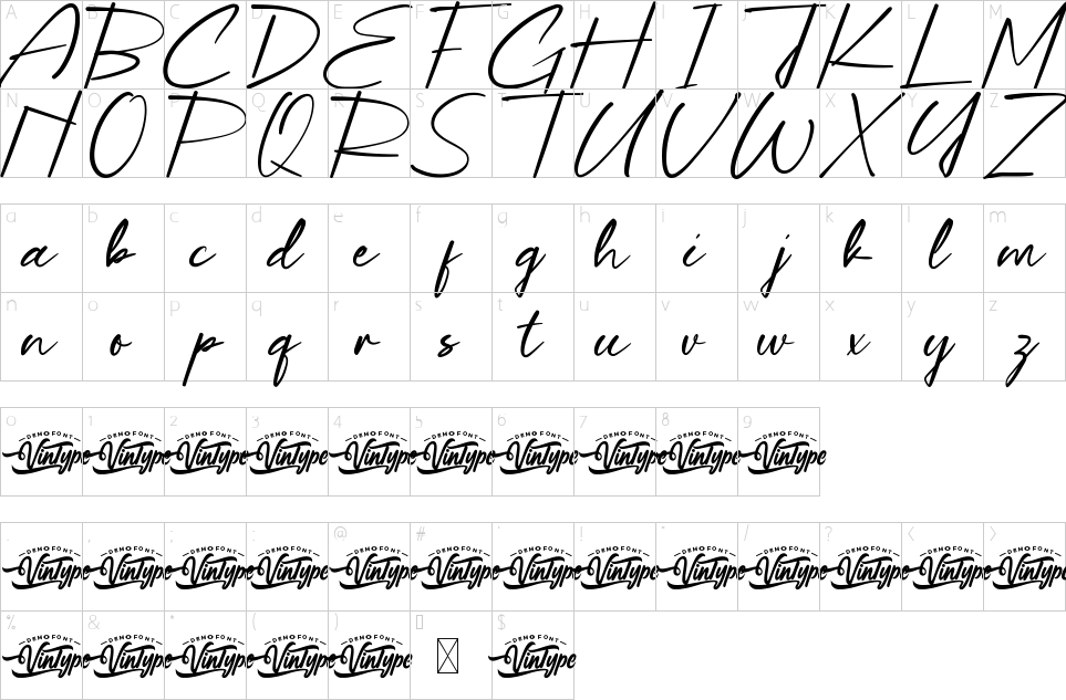 character map