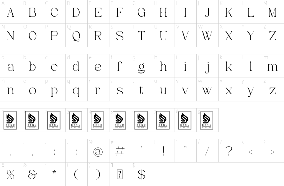 character map