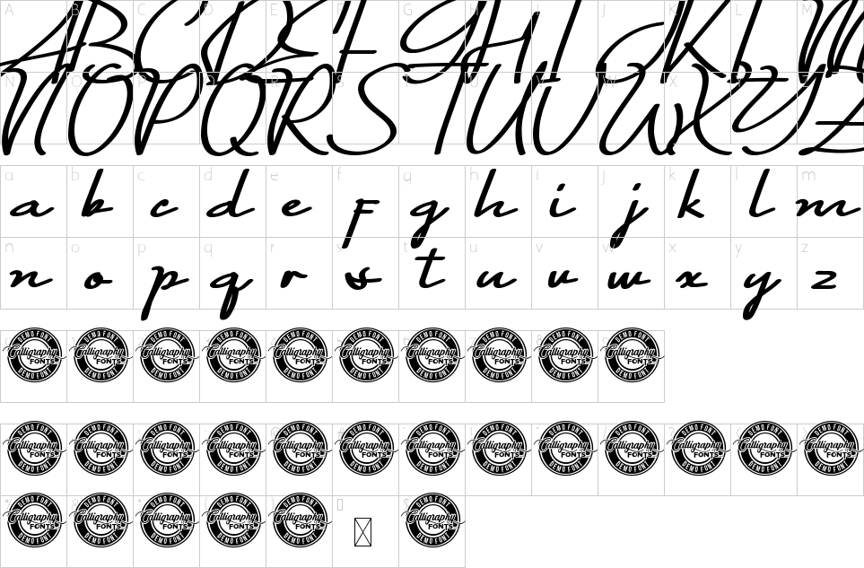 table des caractères