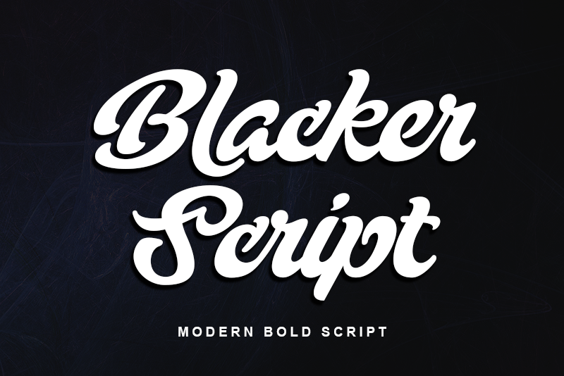 Blacker Script Font - 1001 Free Fonts